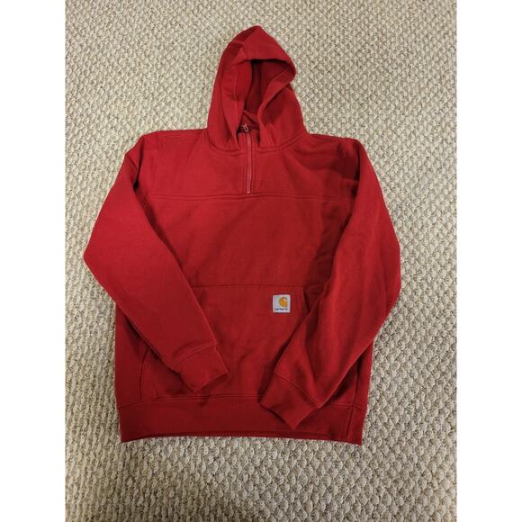 Carhartt Kids Hoodie Red Size 10/12 Large - Picture 1 of 4